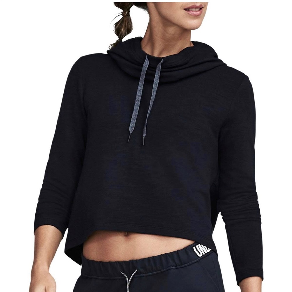 Under Armour Cropped Plush Cowl Neck Hoodie - Picture 5 of 6